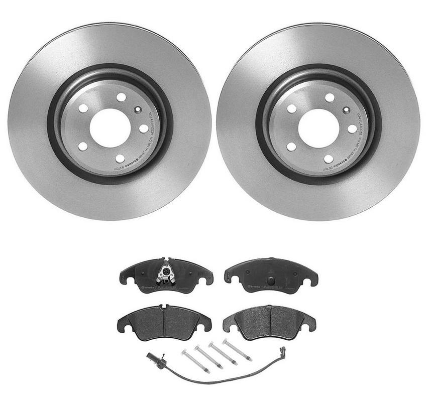 Audi Brake Kit - Pads and Rotors Front (345mm) (Ceramic) 8R0698151S - Brembo 4165715KIT